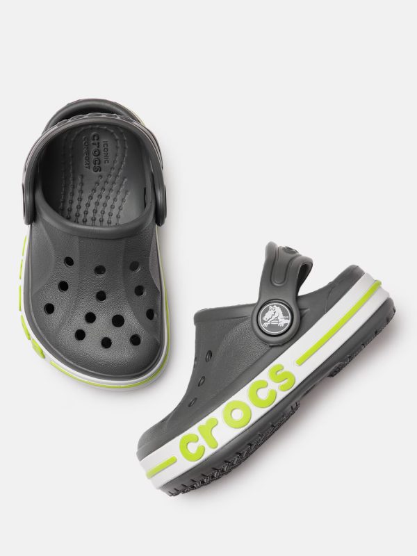 Crocs Kids Grey Bayaband Clogs