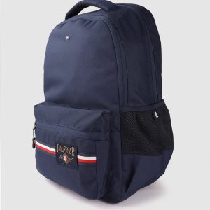 Tommy Hilfiger Unisex Navy Blue Solid Backpack