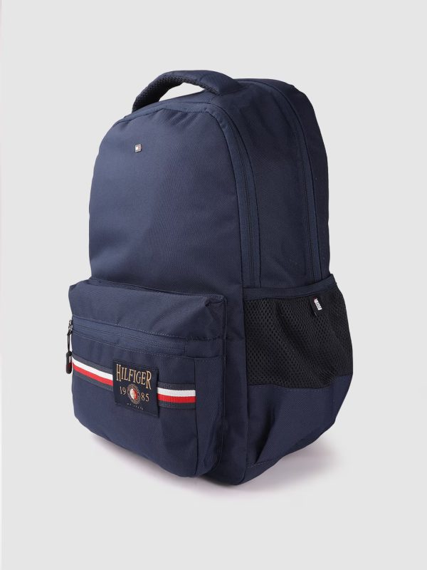 Tommy Hilfiger Unisex Navy Blue Solid Backpack