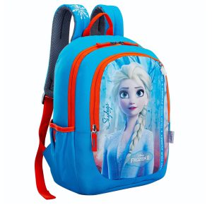 Skybags Girls Blue & Red Graphic Backpack