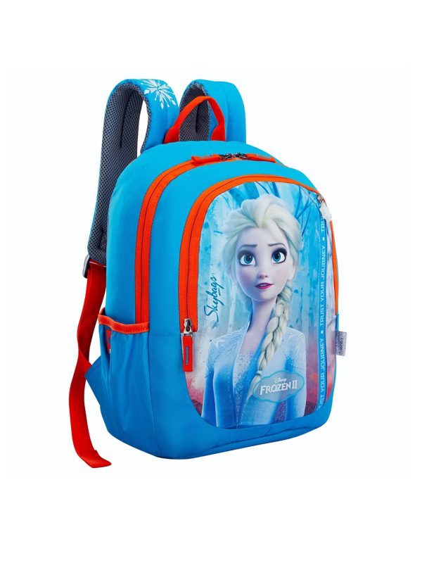 Skybags Girls Blue & Red Graphic Backpack